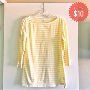 ✨ Merona Boat Neck Striped Tee